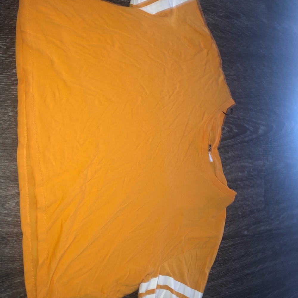 Golden yellow crop top